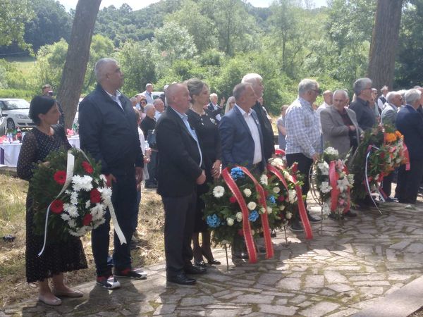 Položeni venci sa spomenik u Malom Požarevcu